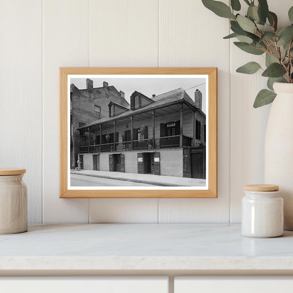 Vintage 1788 Architecture in New Orleans, Louisiana
