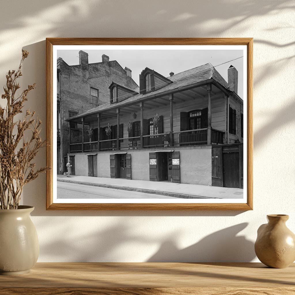 Vintage 1788 Architecture in New Orleans, Louisiana