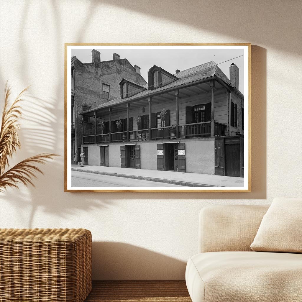 Vintage 1788 Architecture in New Orleans, Louisiana