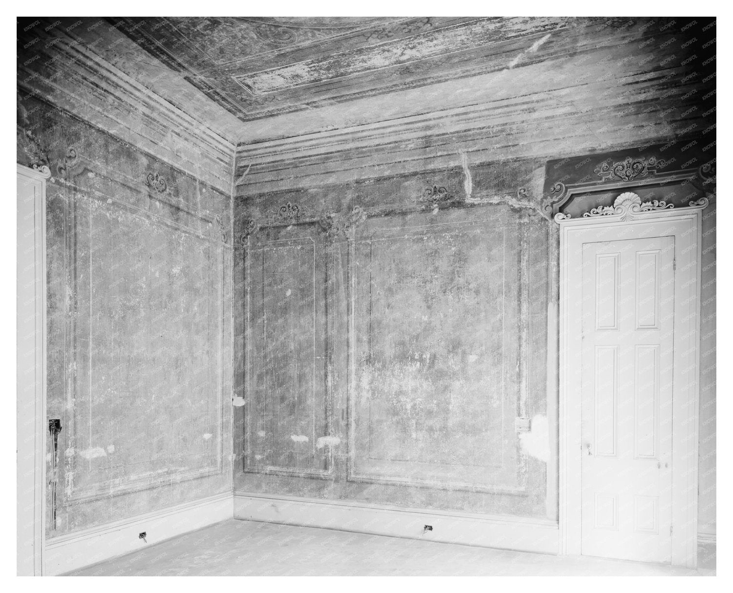 1856 Doorway in New Orleans, Louisiana - Carnegie Survey
