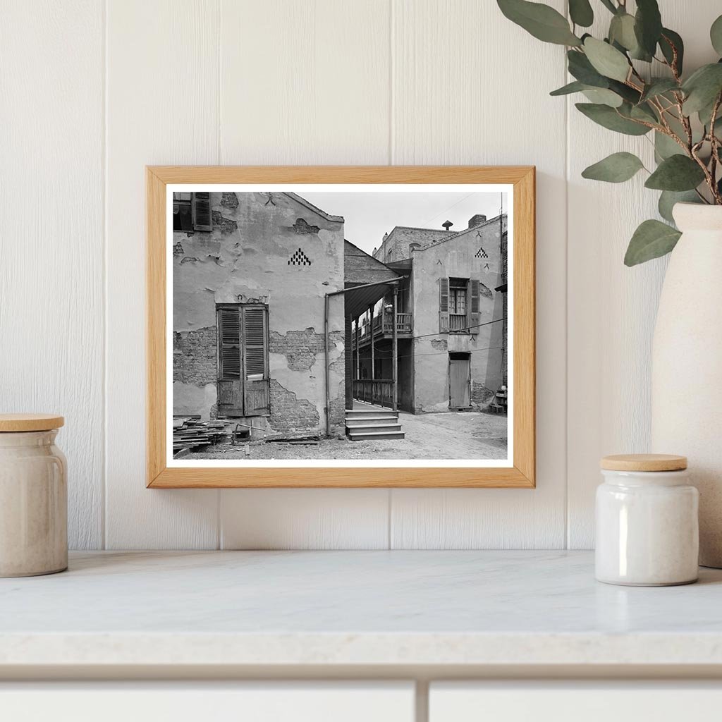 New Orleans Alley, Louisiana, 20th Century Historical Photo