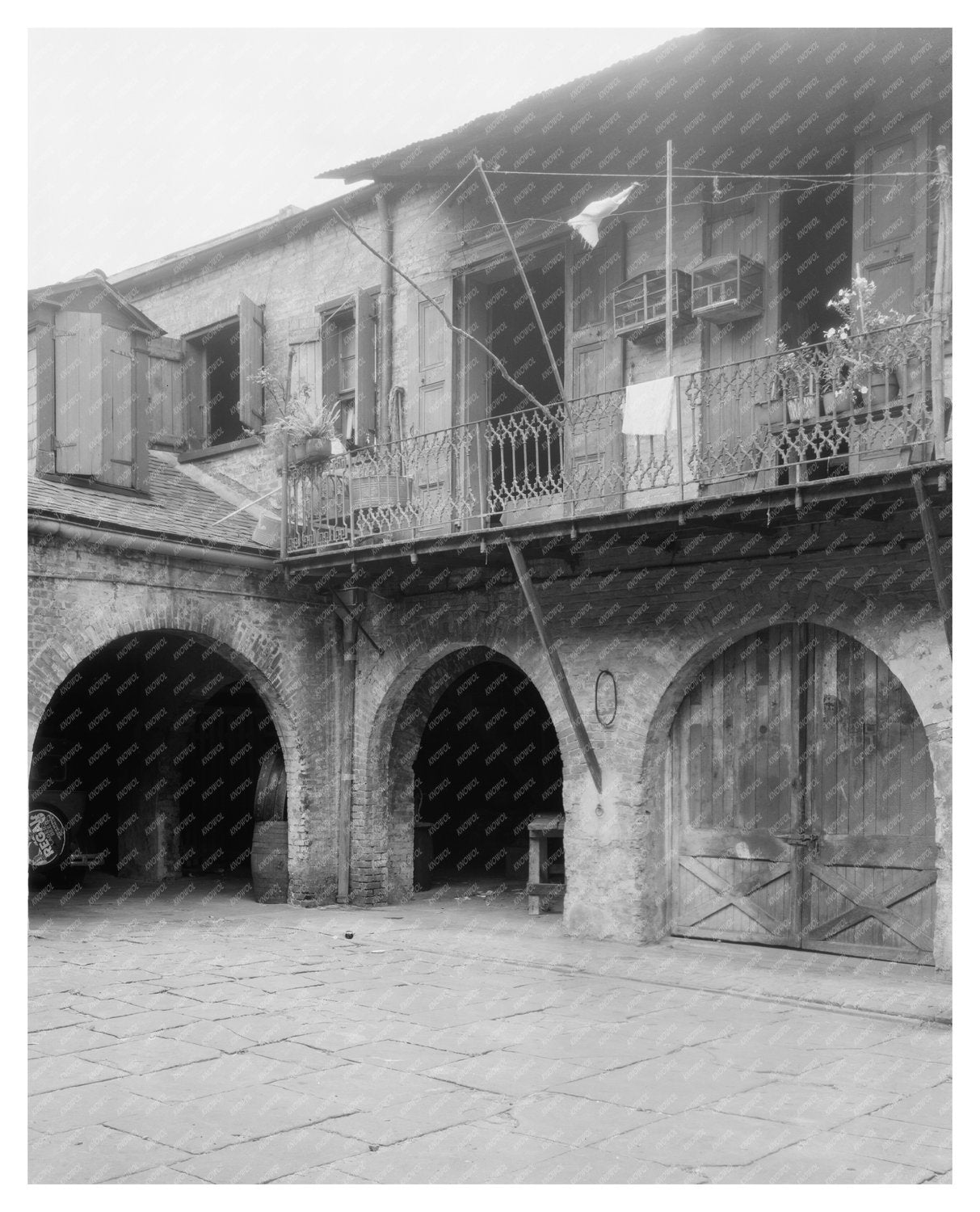 Spanish Court Architecture, New Orleans, LA, 20th Century