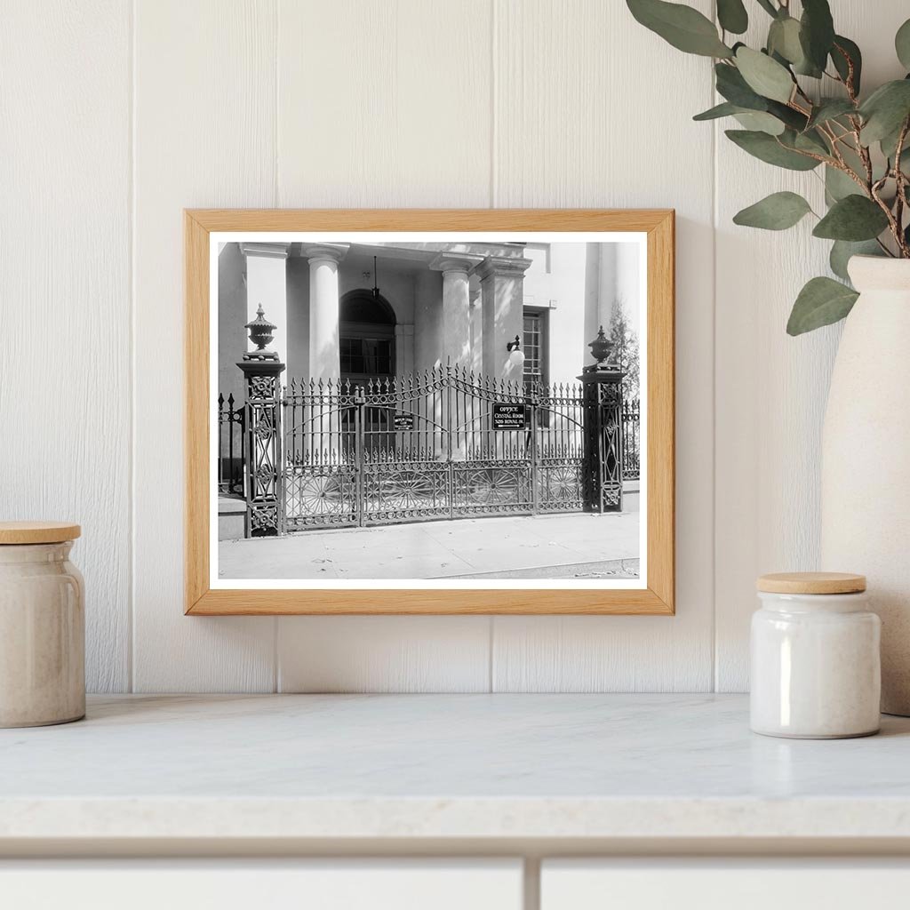 Vintage Bank Office Photo, New Orleans LA, 20th Century