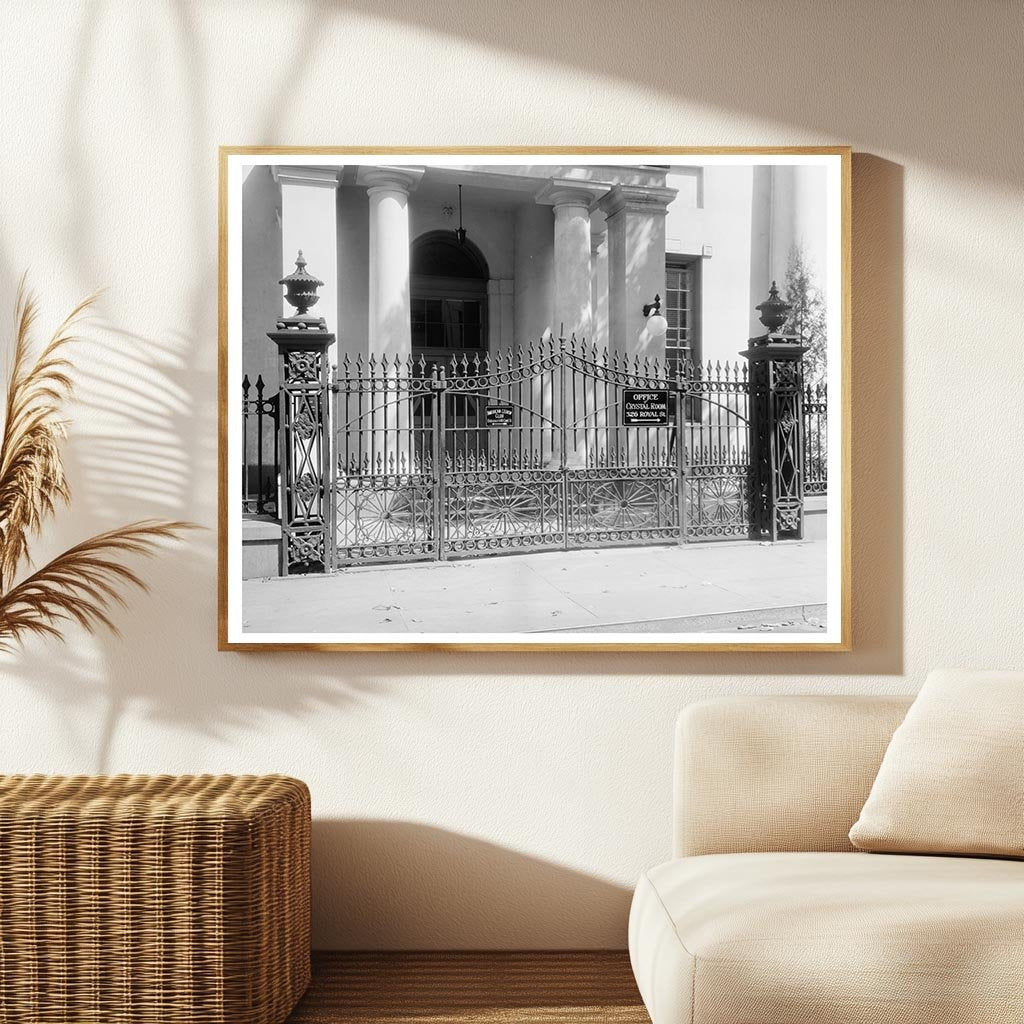 Vintage Bank Office Photo, New Orleans LA, 20th Century
