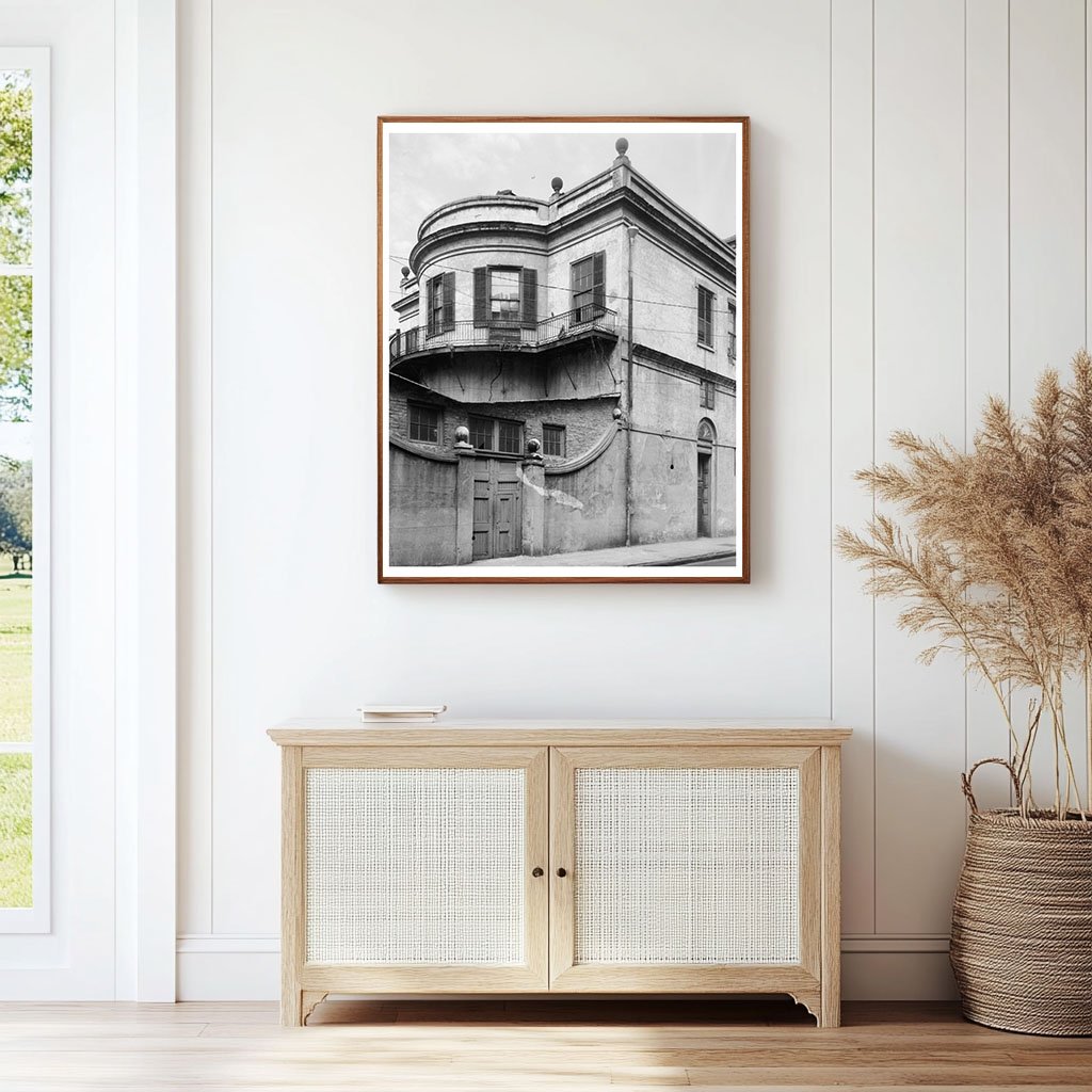 New Orleans Architecture, Orleans Parish, 1820 Vintage Photo
