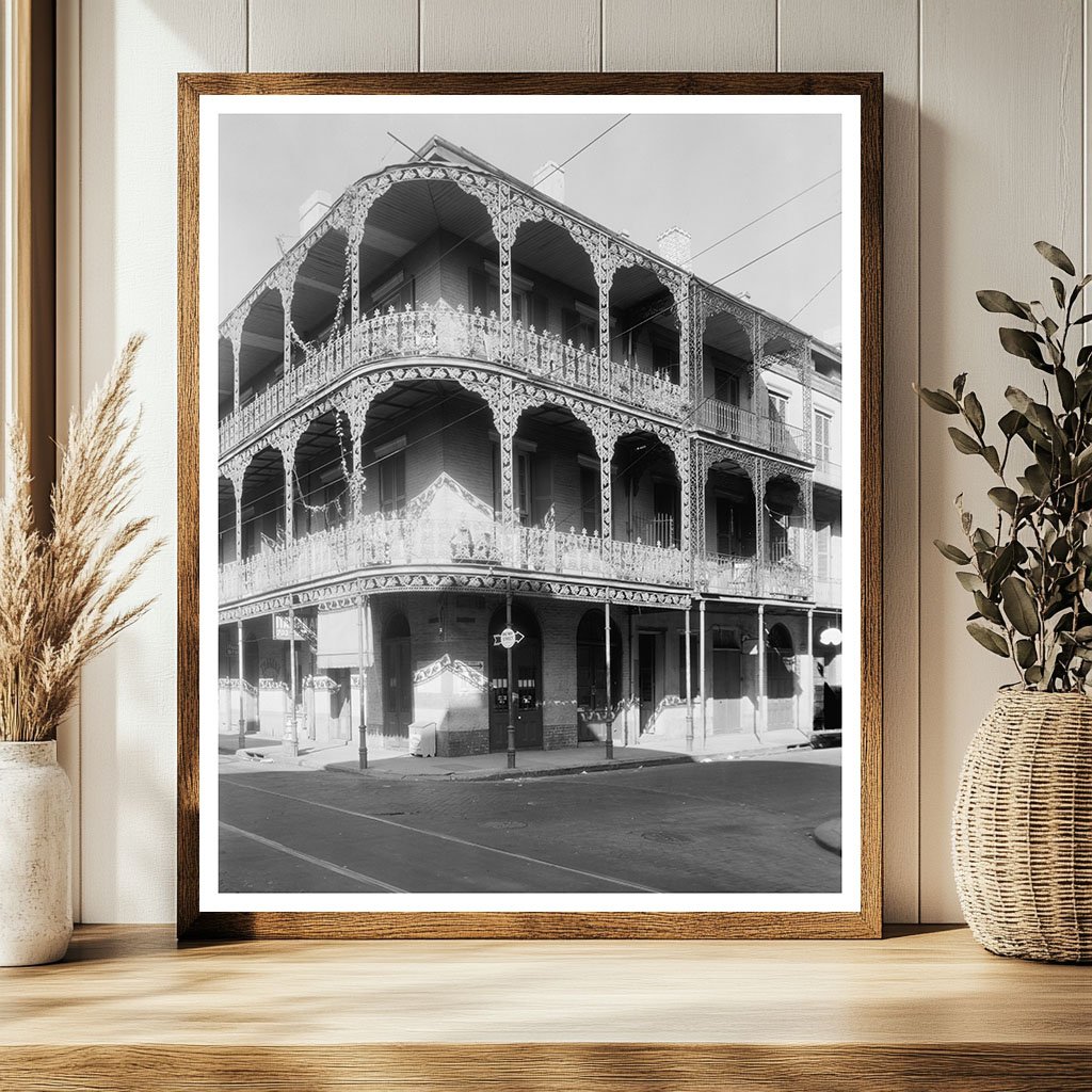 New Orleans Architecture: Vintage Photo from Early 20th Cent