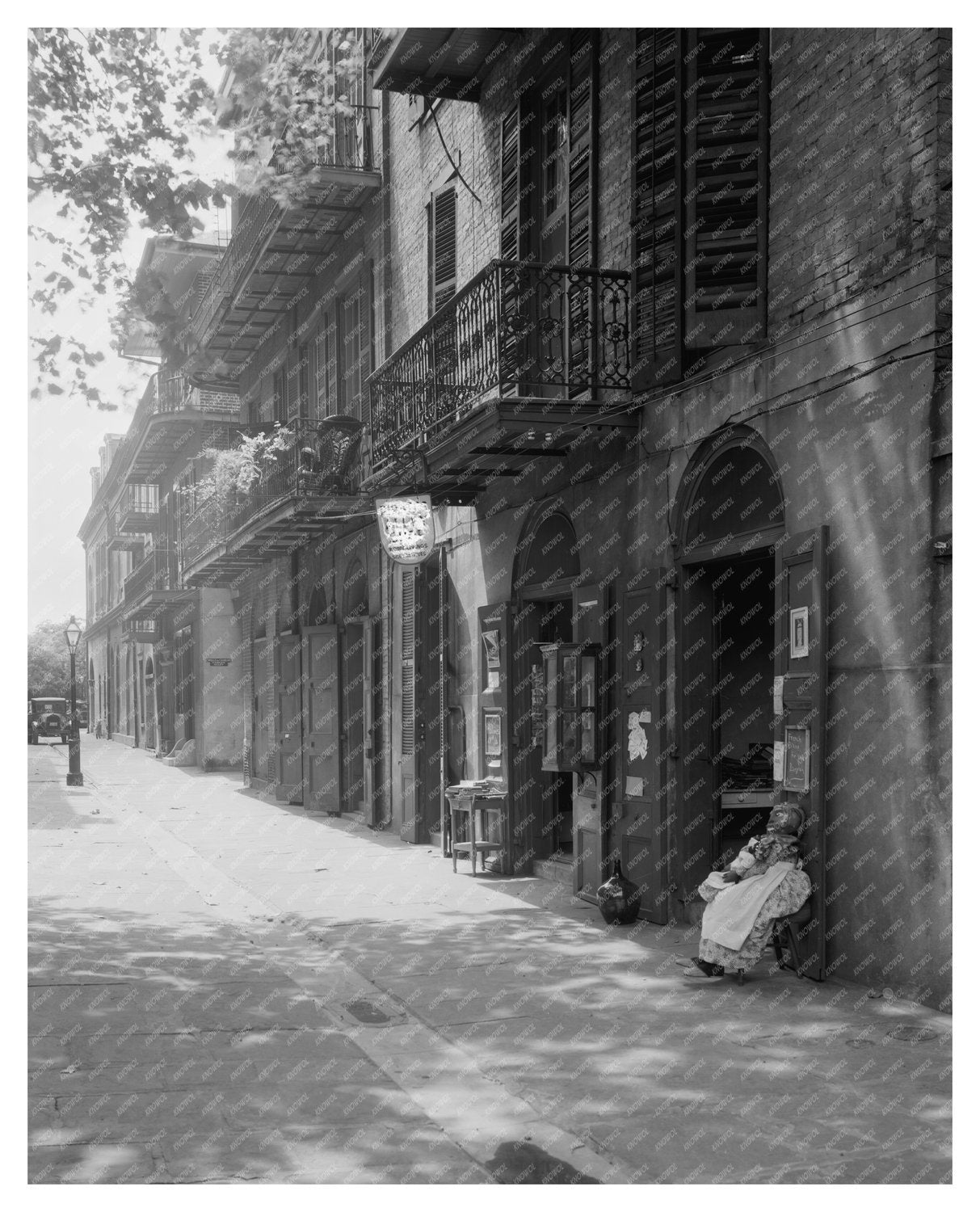 Pirates Alley, New Orleans, LA - Historic Image from 1953