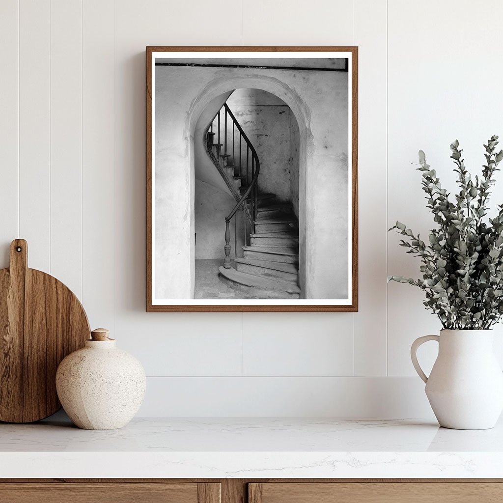 Spiral Stairway in New Orleans, LA - Mid 20th Century