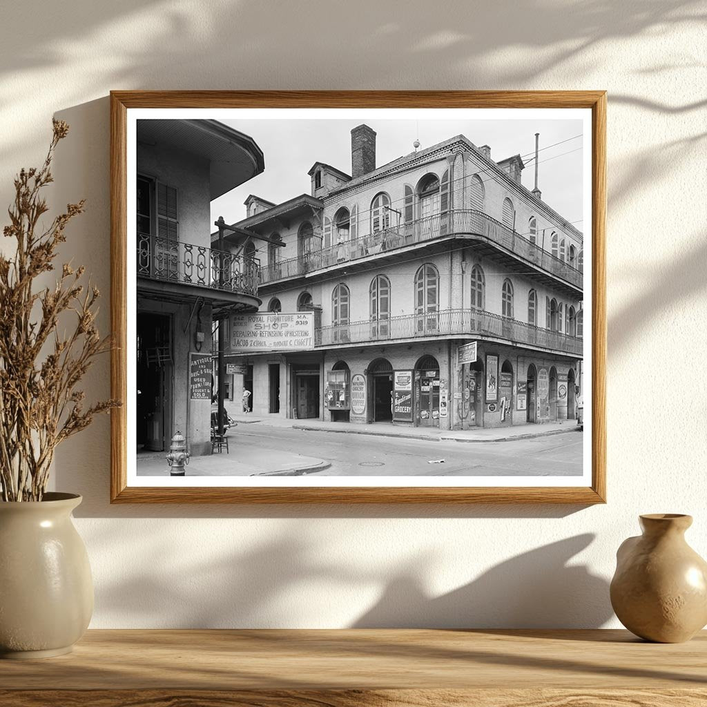 Vintage New Orleans Business District Photo, Early 1900s