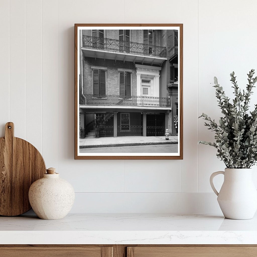 New Orleans 1838 Vintage Architecture Photo