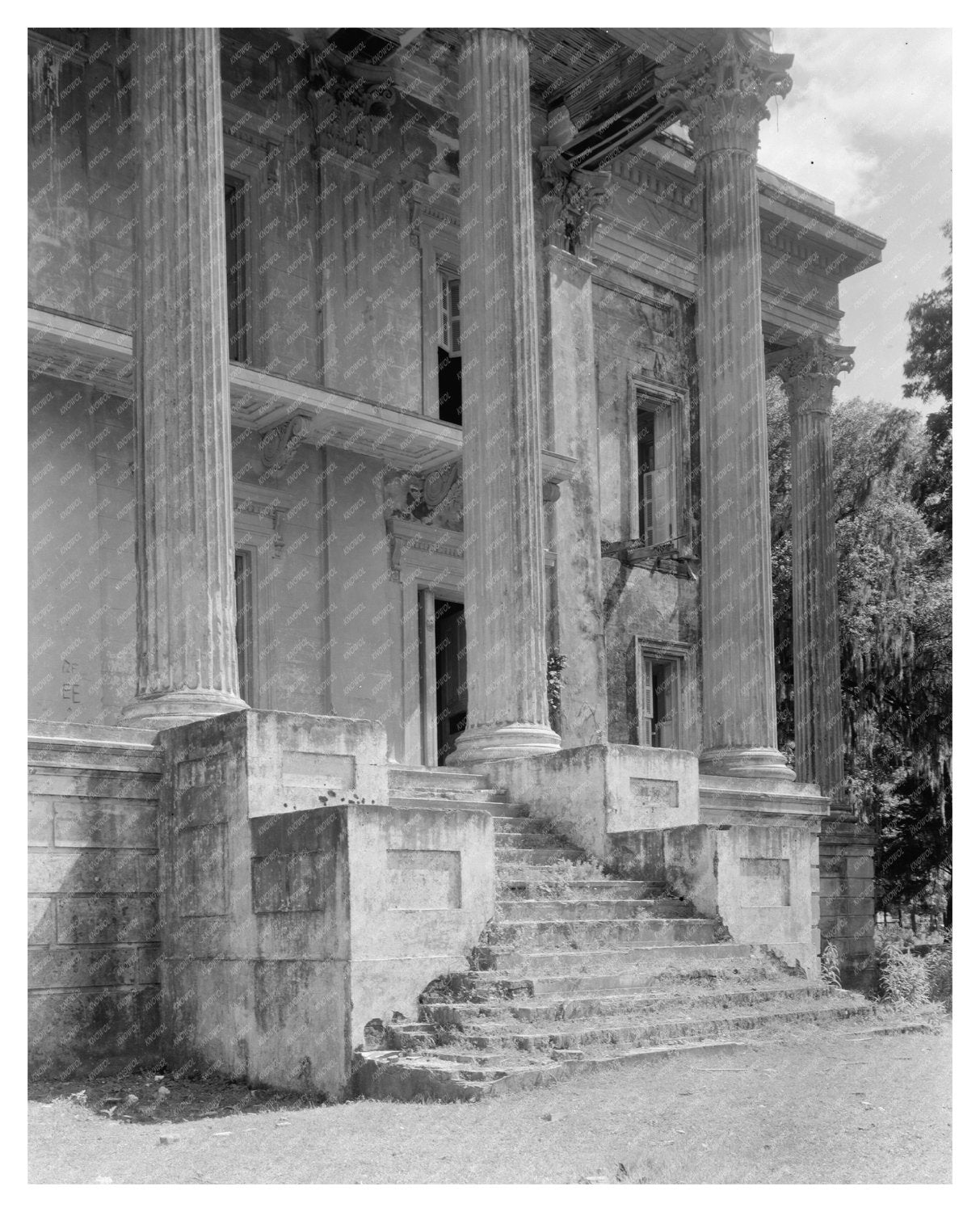 1857 Greek Revival Mansion Ruins, Iberville Parish, LA