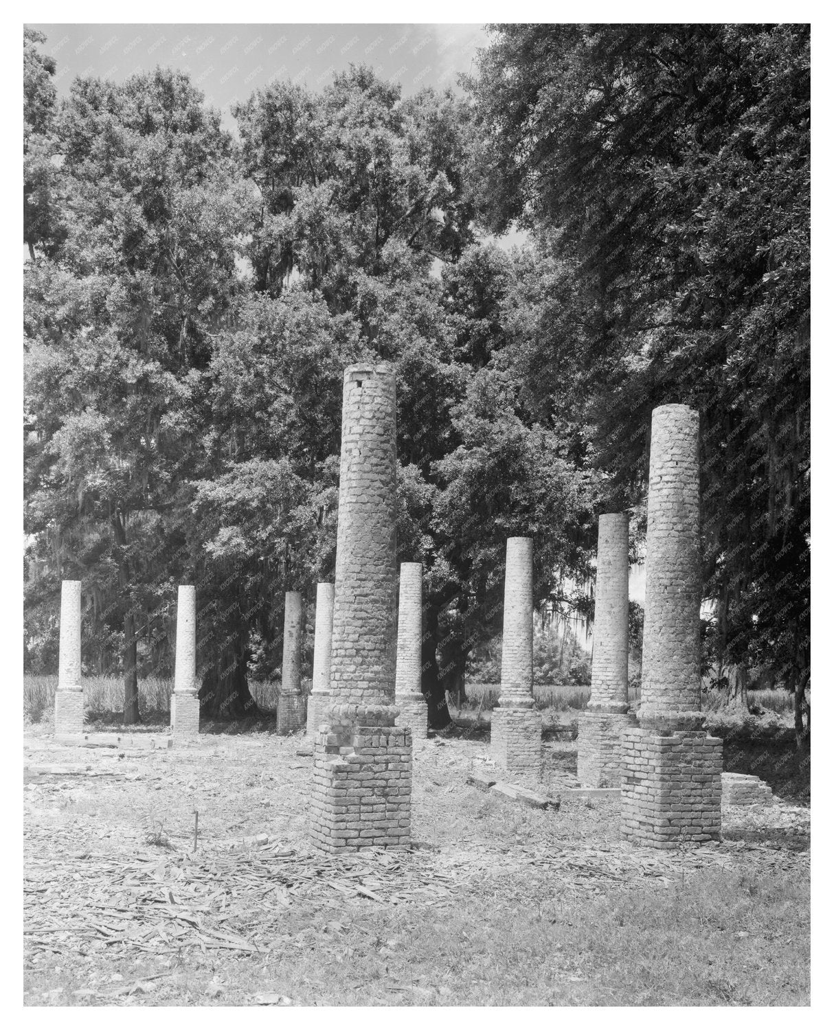 Maringouin, LA 1850 Vintage Architecture Photograph