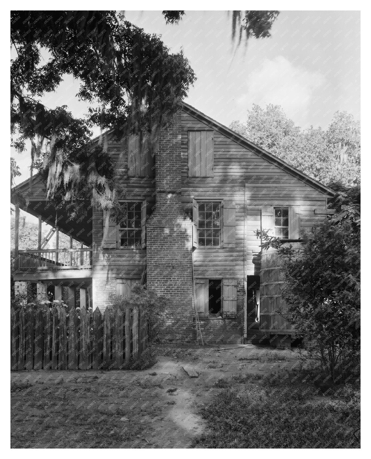 Louisiana Architecture: Vintage Photo from Early 1900s