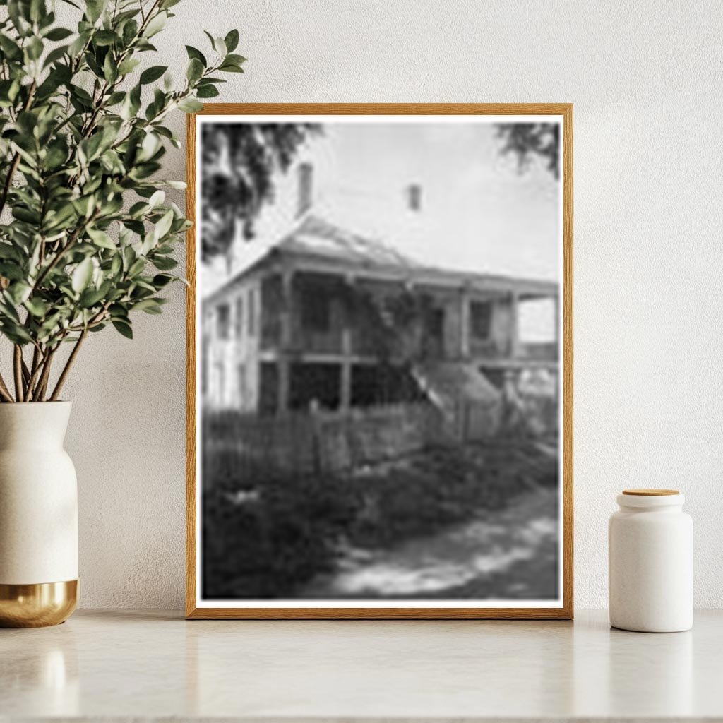 Louisiana Farmhouse Photo, Early 20th Century