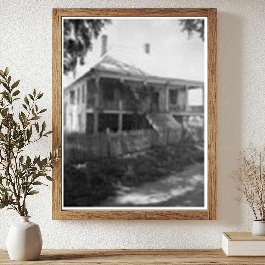 Louisiana Farmhouse Photo, Early 20th Century