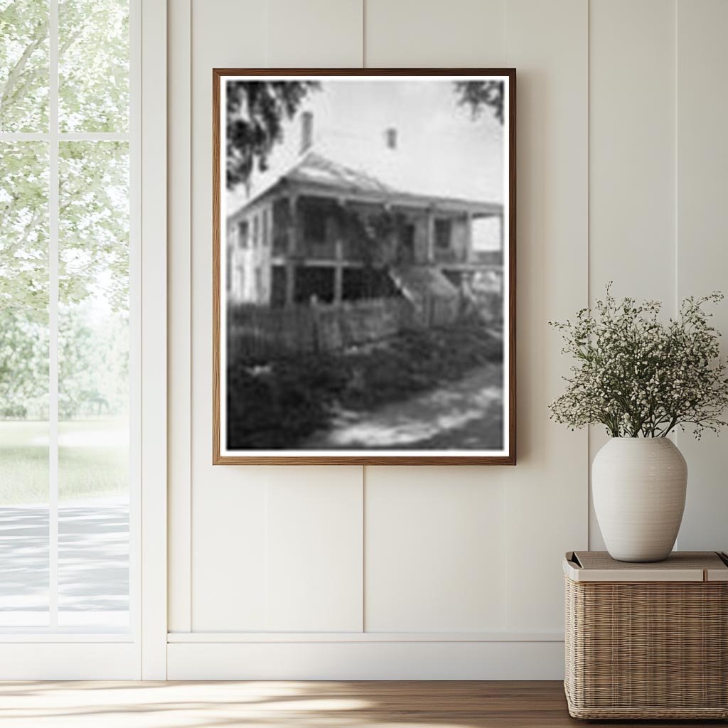 Louisiana Farmhouse Photo, Early 20th Century