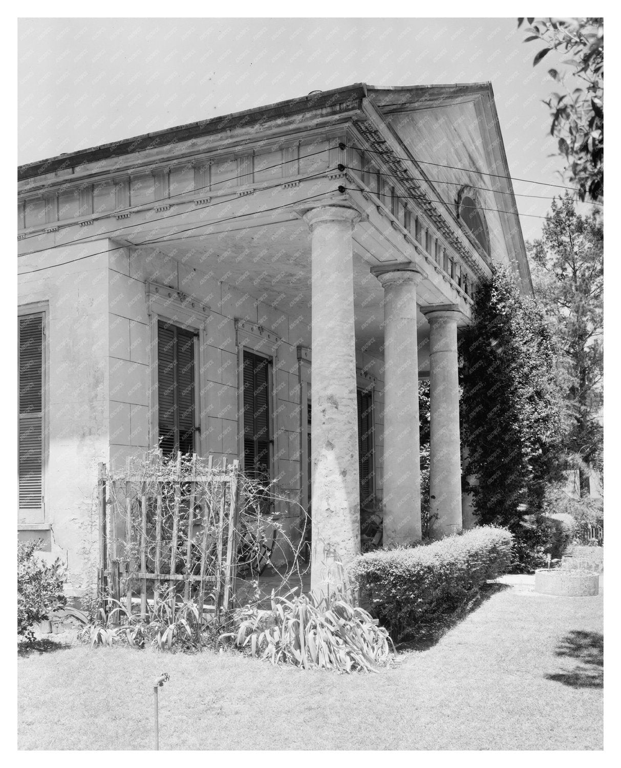 1834 Mansion in Clinton, Louisiana - Architectural History