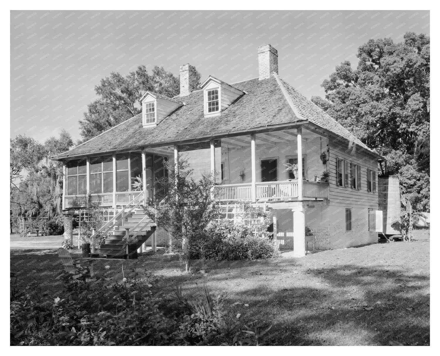 Baldwin Louisiana Residence, Early 20th Century Photo