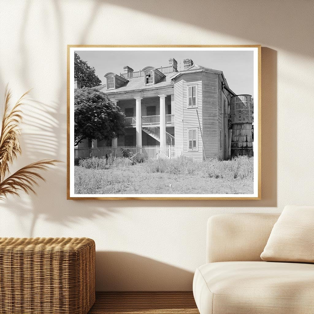 Wallace, Louisiana Vintage Architecture Photo, 1835
