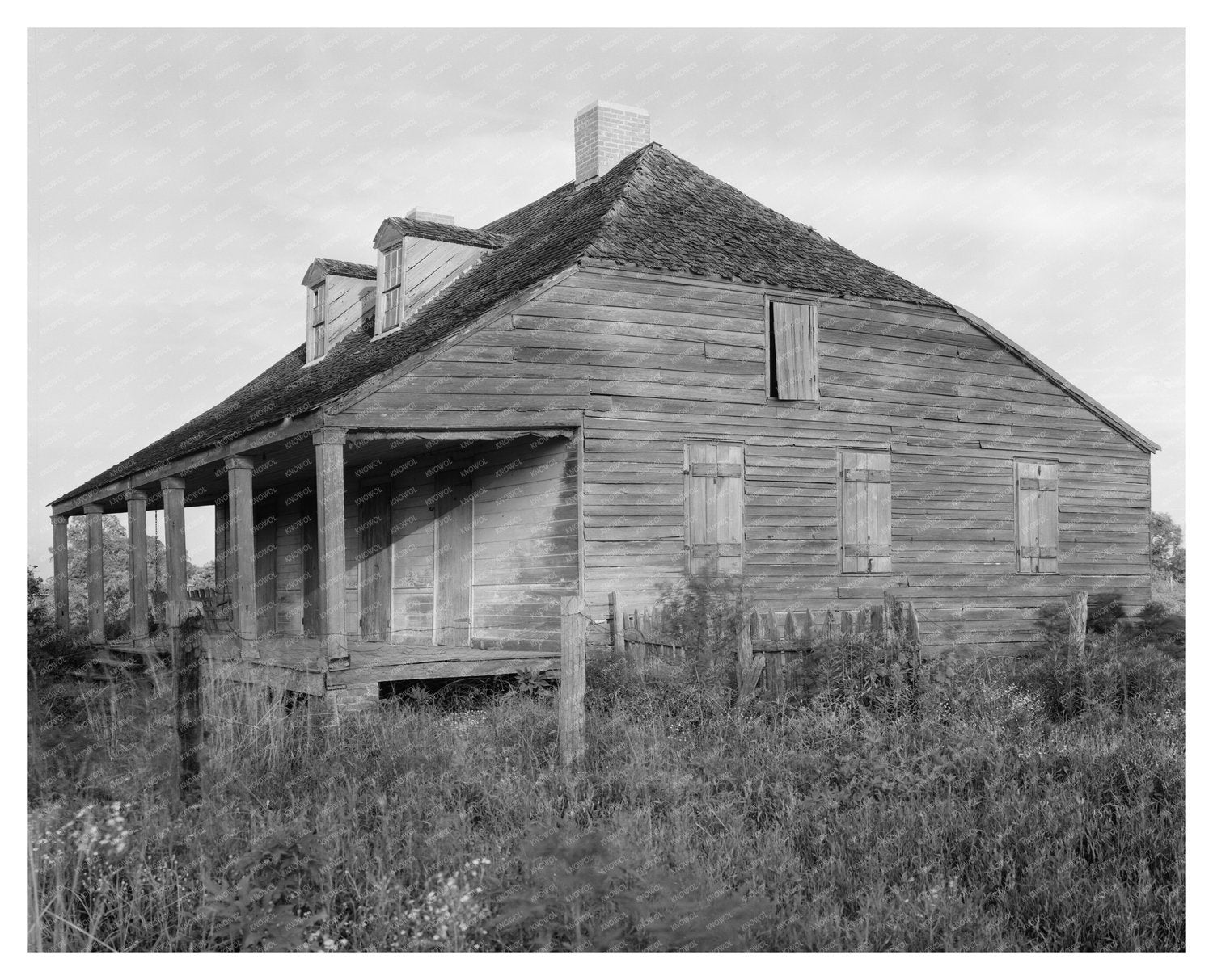 Abandoned Buildings in New Roads, Louisiana, 1930s