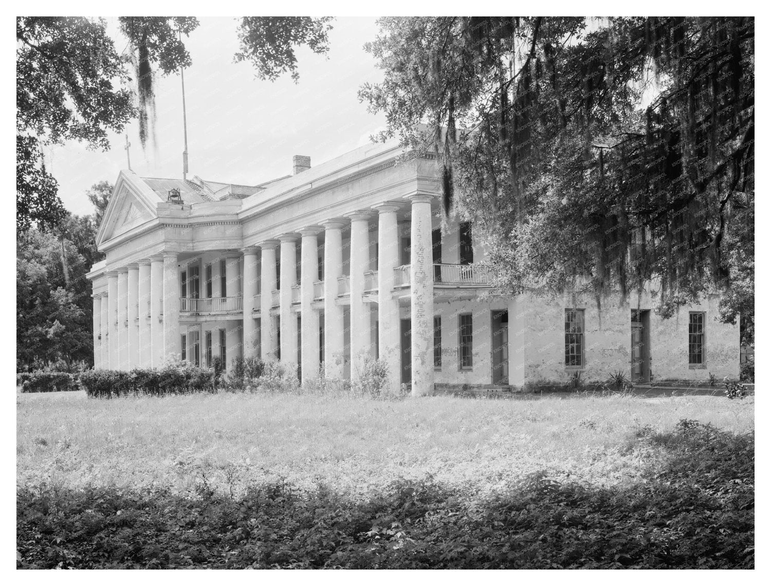 Historic Building in Convent, LA, 1830 - Vintage Photo
