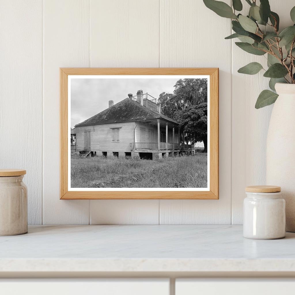 Vintage Louisiana Architecture Photo, 1953