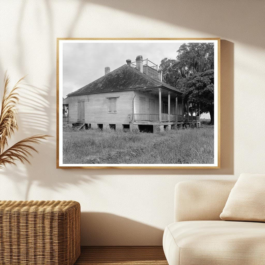 Vintage Louisiana Architecture Photo, 1953