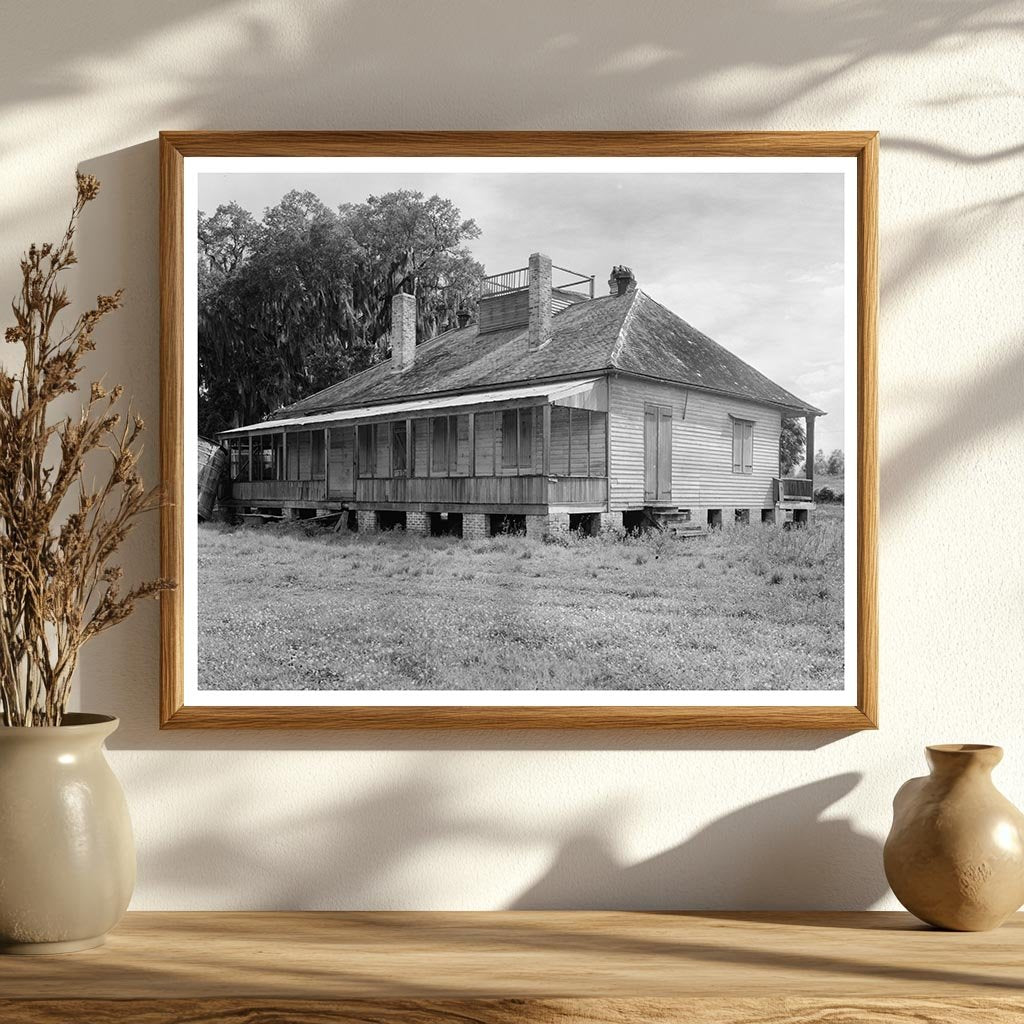 Abandoned Structure in Louisiana, 1953: Architectural Histor
