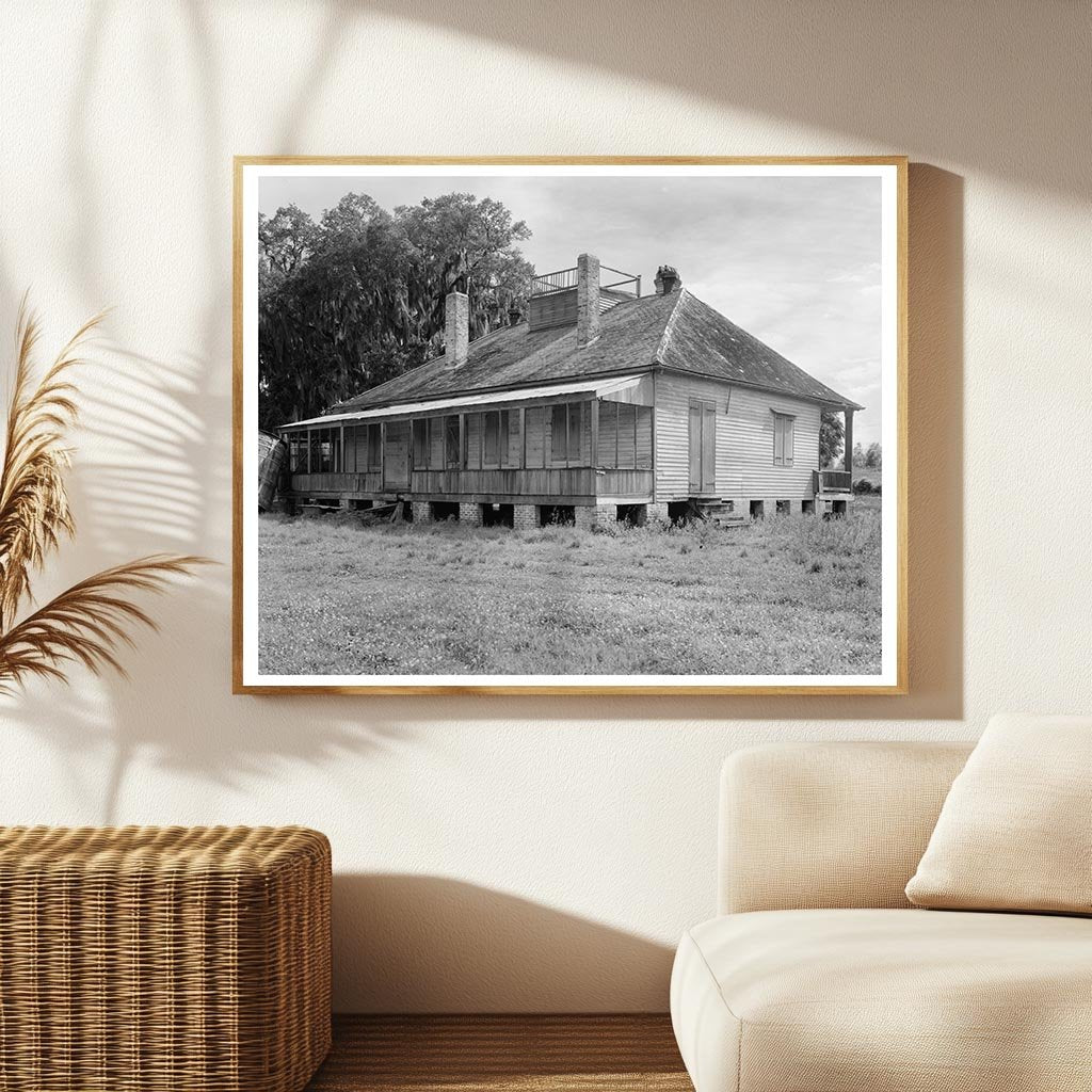 Abandoned Structure in Louisiana, 1953: Architectural Histor