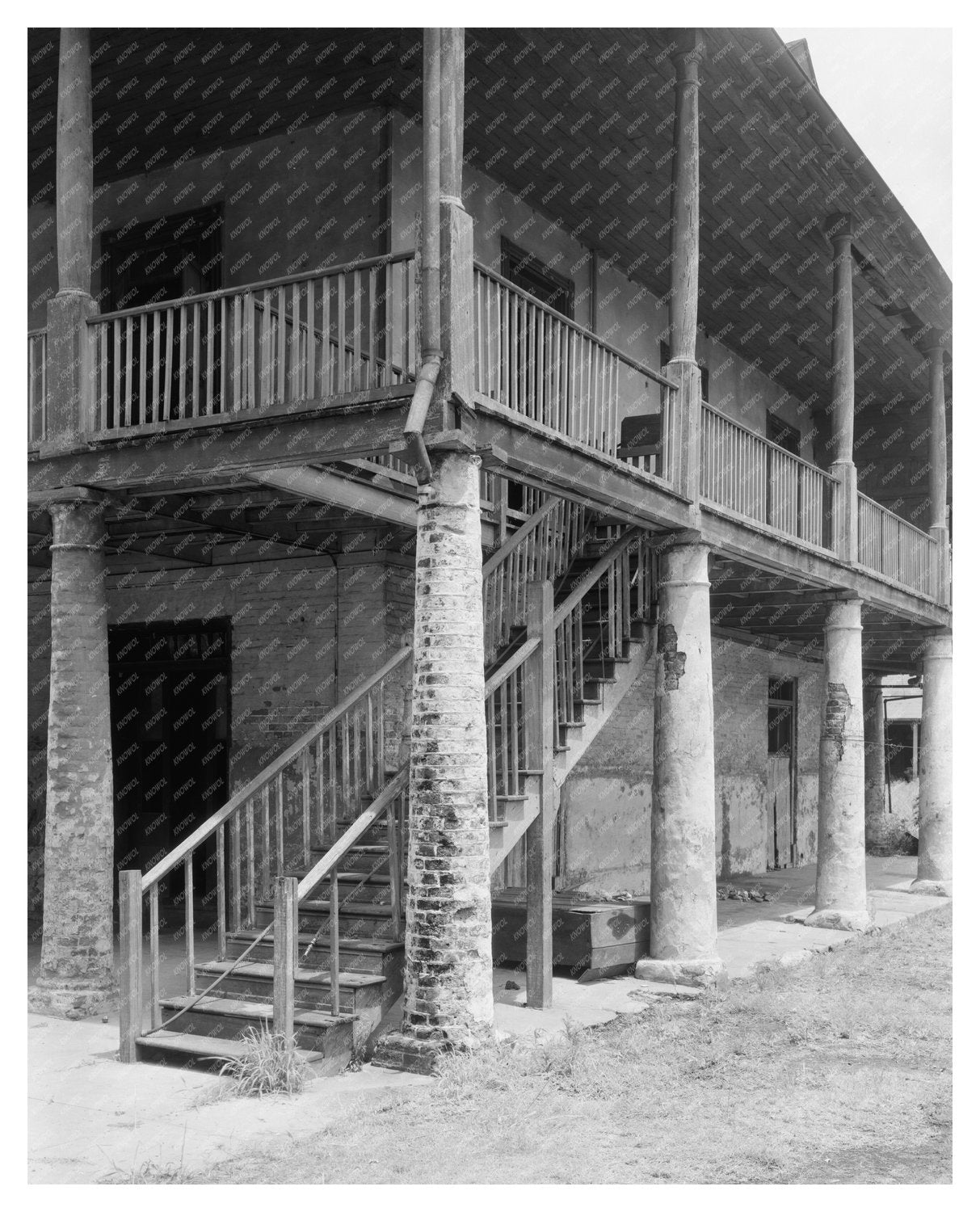 New Orleans Architecture: Vintage Photo from 20th Century