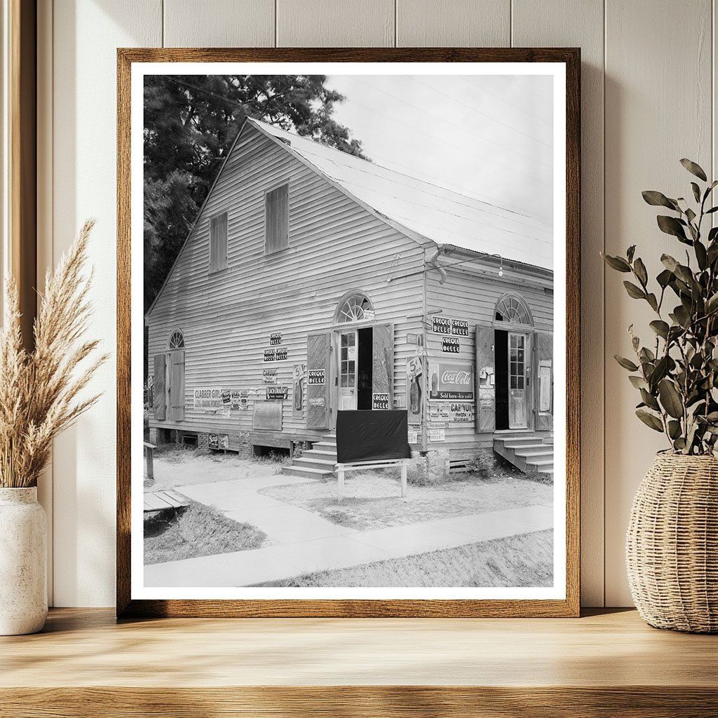Vintage 1934 Photo of Grand Coteau Store, Louisiana