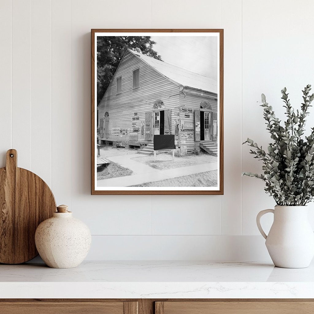 Vintage 1934 Photo of Grand Coteau Store, Louisiana