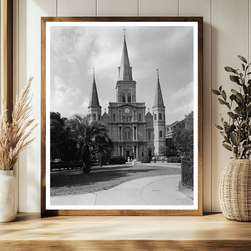 New Orleans Architecture: Vintage Photo from 1900s