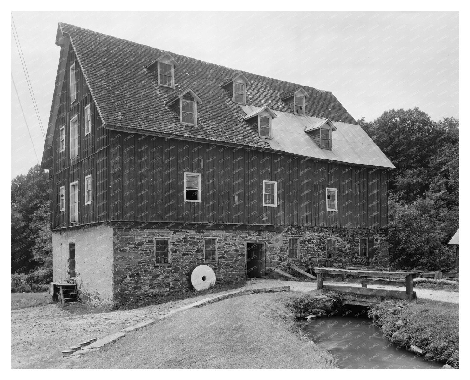 Harford County Mill Photo, Maryland, Early 20th Century