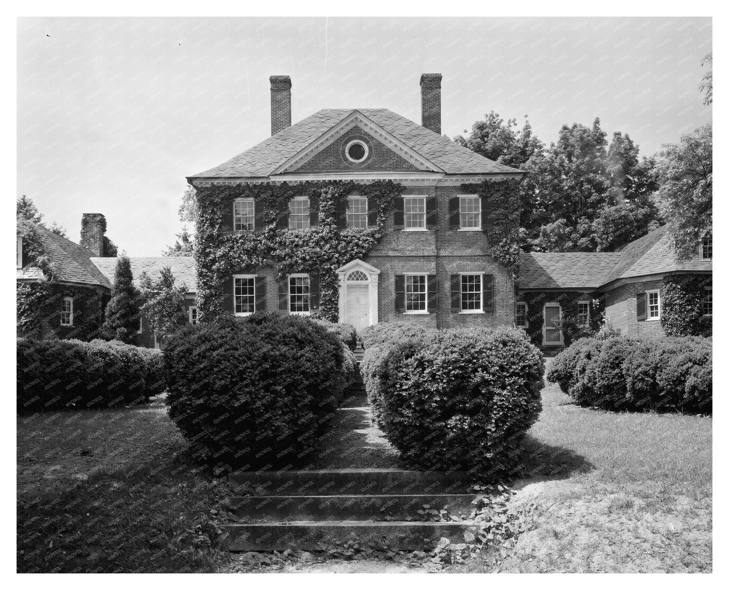 Vintage Manor Photo, Laurel MD, 1953, Architectural History