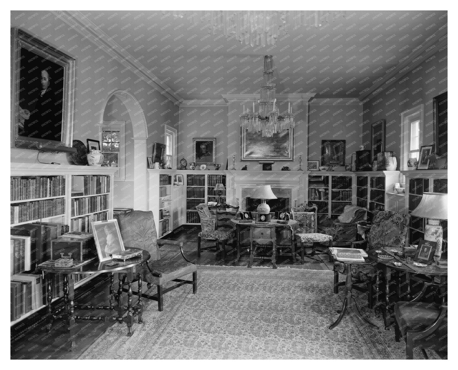 Vintage Manor House in Laurel, Maryland, Mid-20th Century