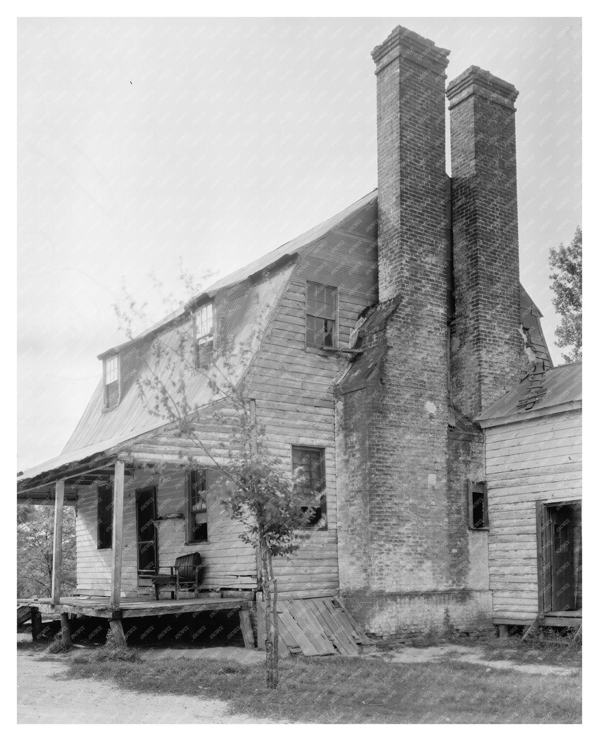 Vintage Farmhouse Photo, Morganza MD, Early 20th Century