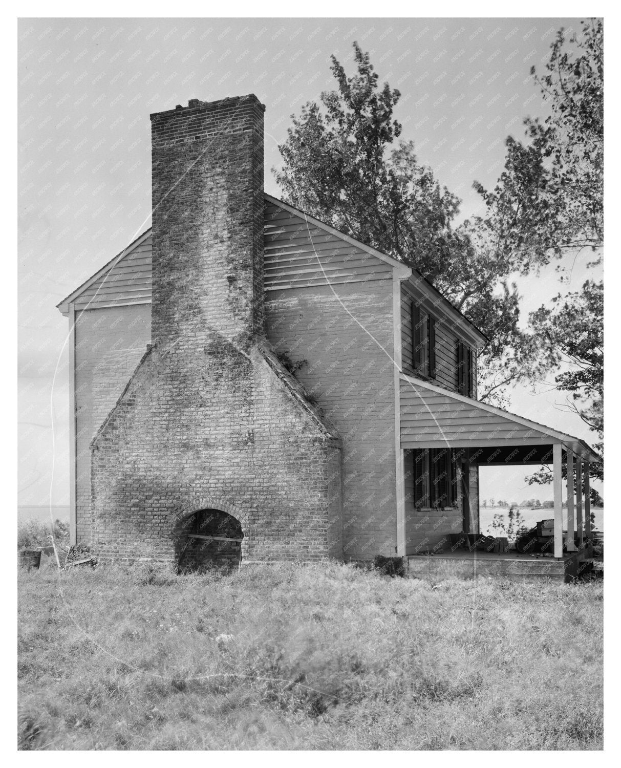 St. Marys County MD Home Architecture 1953 Vintage Photo