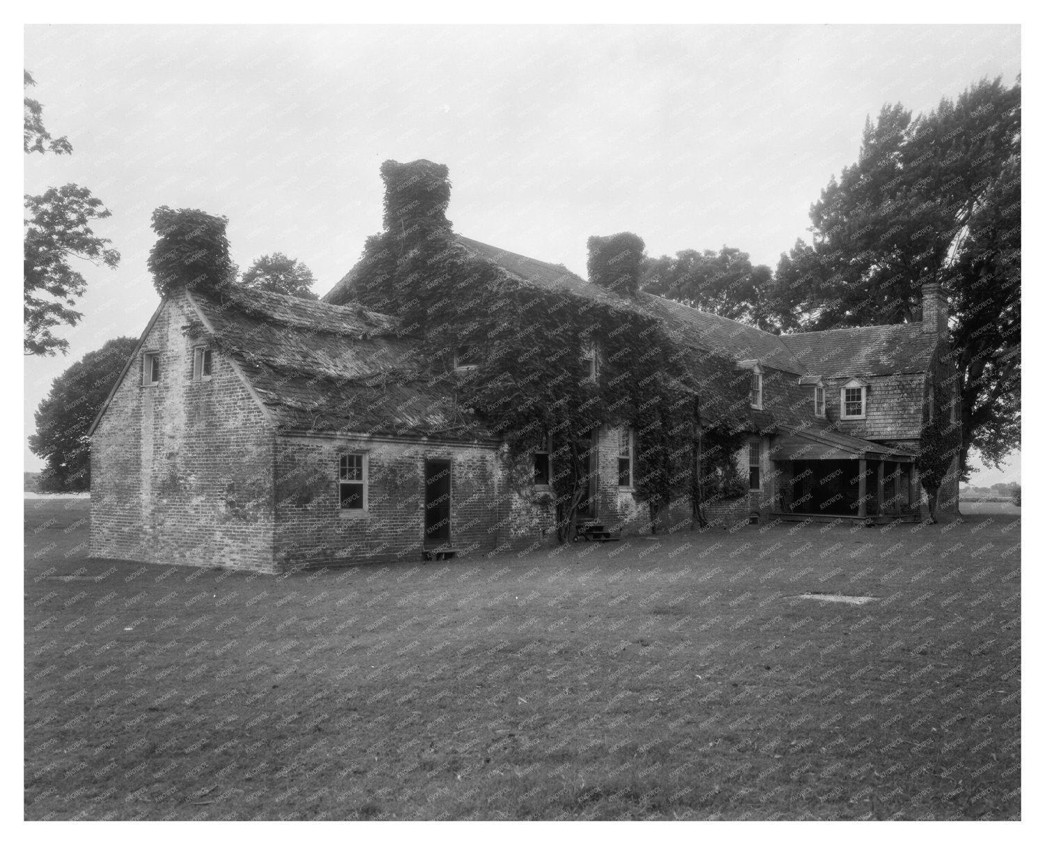 Historic Building in Oxford, MD - 1670 Vintage Photo