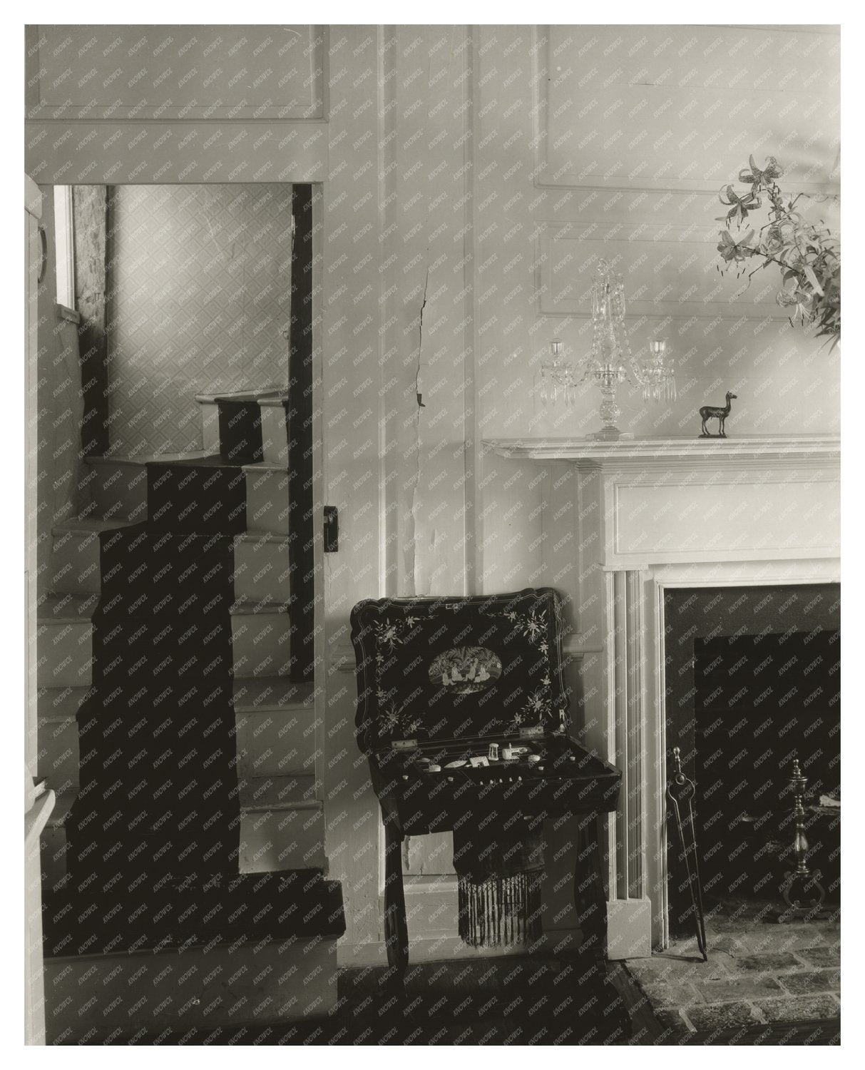 Vintage Interior Scene, Baltimore, MD, Early 1900s