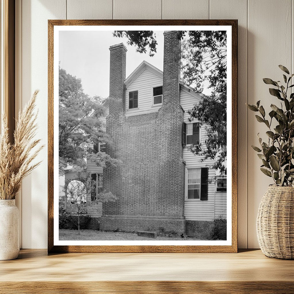 Chimneys in Washington, North Carolina - Vintage Architecture 1953 - view 2