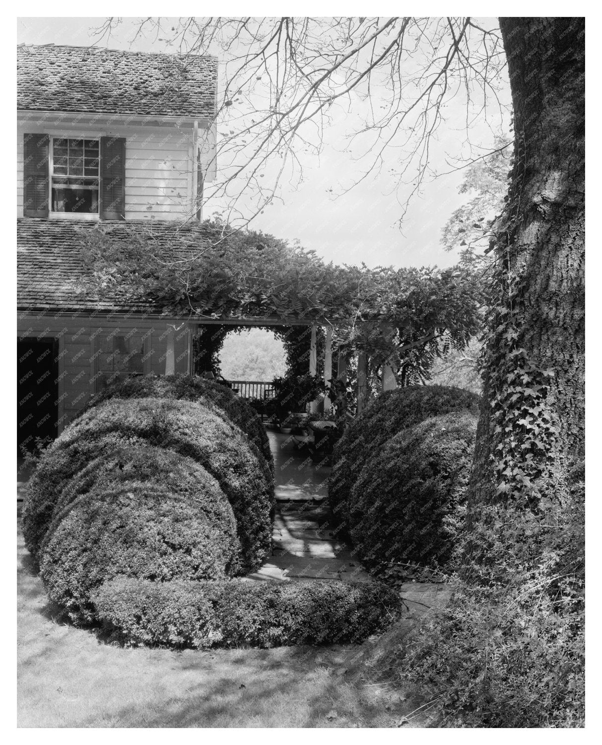 Hickory Nut Gap House, NC 1804 - Vintage Photograph