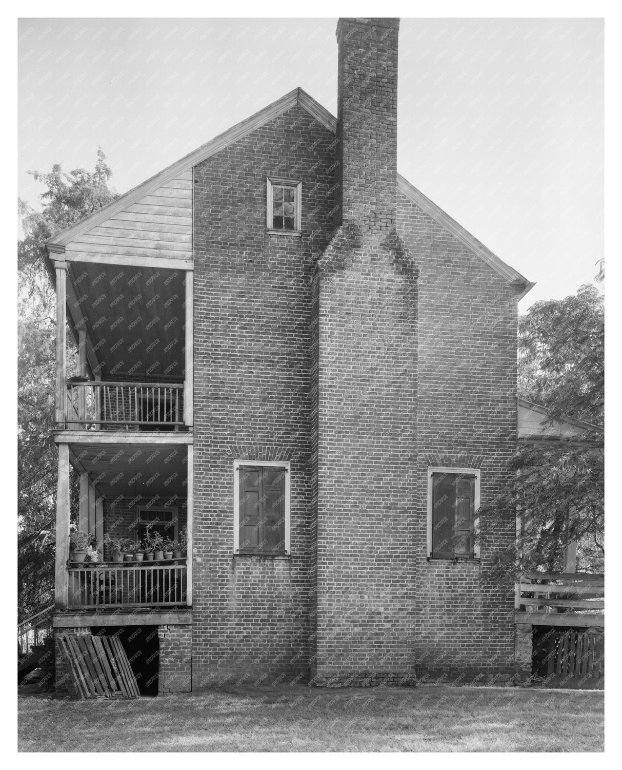 1829 Architecture in Morganton, NC - Historic Photograph