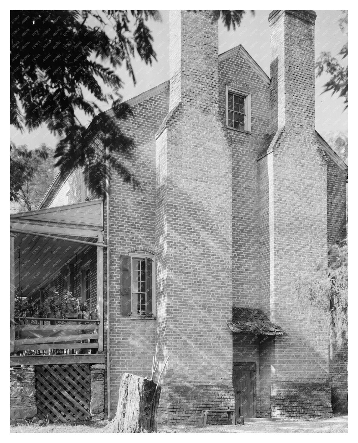 Morganton NC 1829 Vintage Architecture Photograph