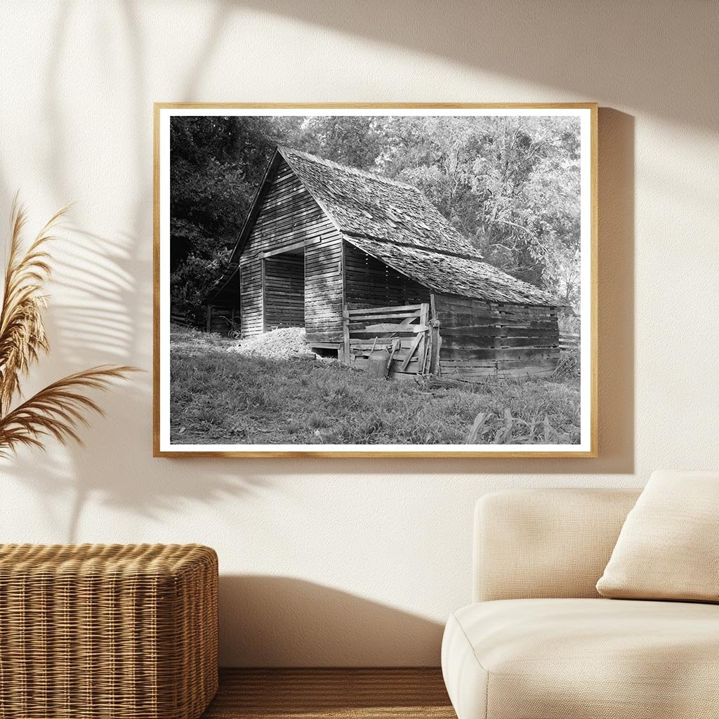 1829 Wooden Building in Morganton, NC - Historical Photo