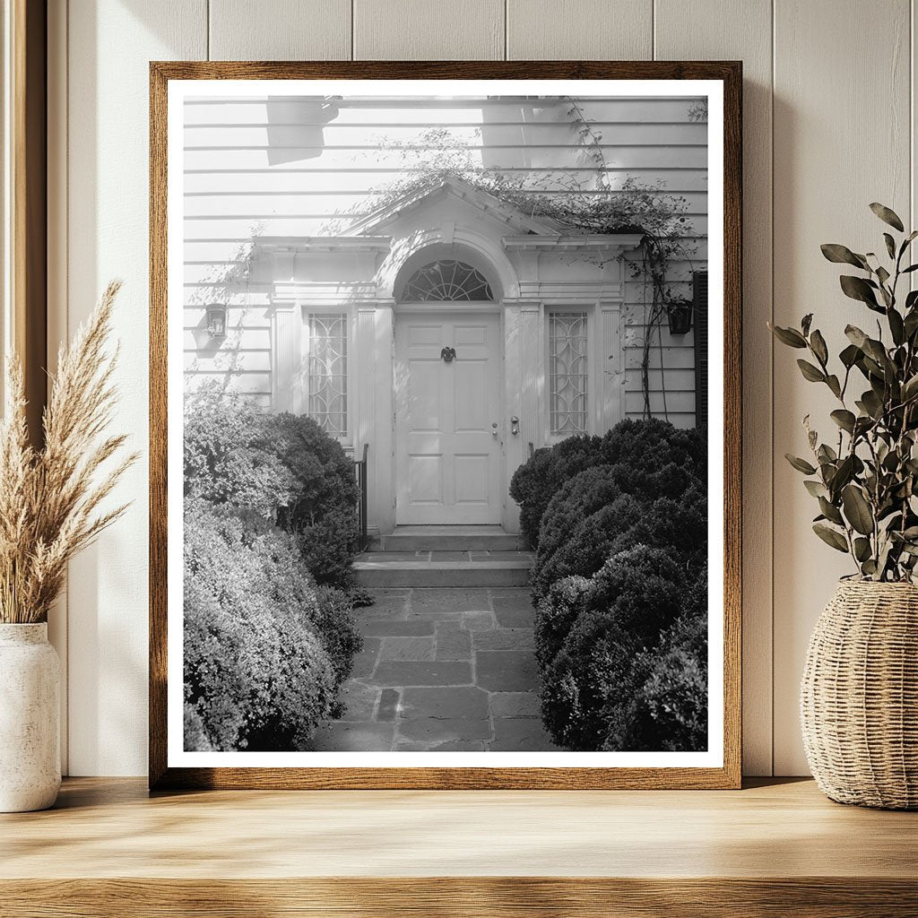 Concord NC Architecture Photo, 1953: Historic Doorways