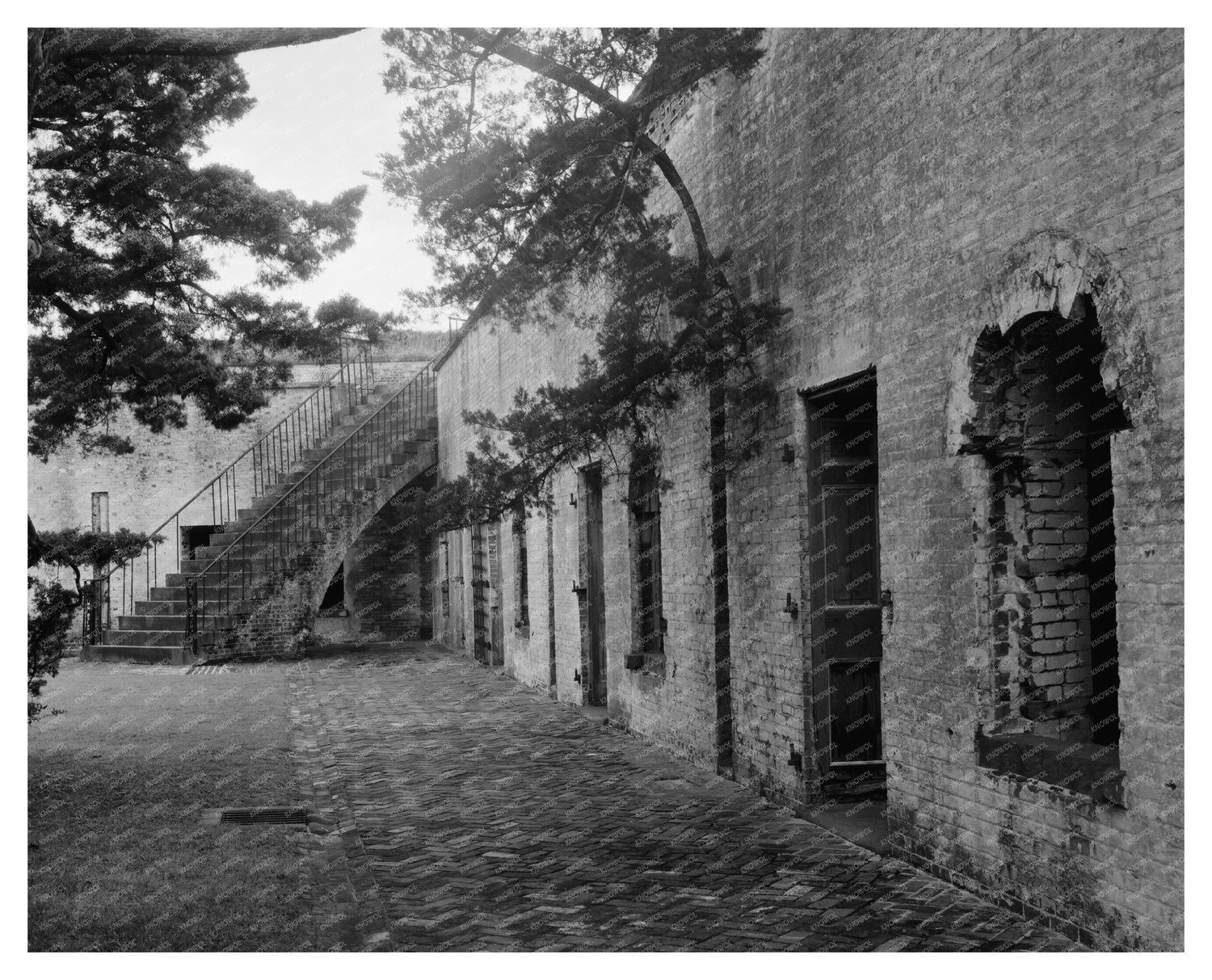 Beaufort NC Architecture 1834 Vintage Photograph