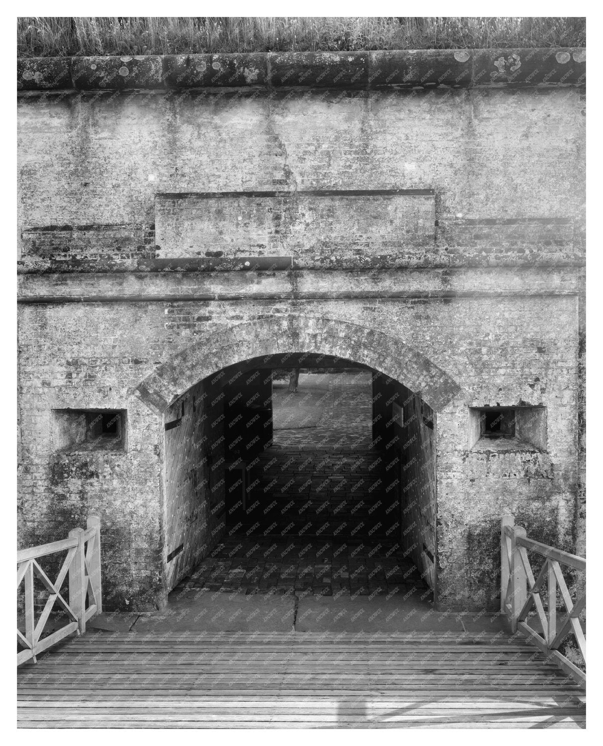 Beaufort NC 1834 Vintage Photograph of Historic Structure