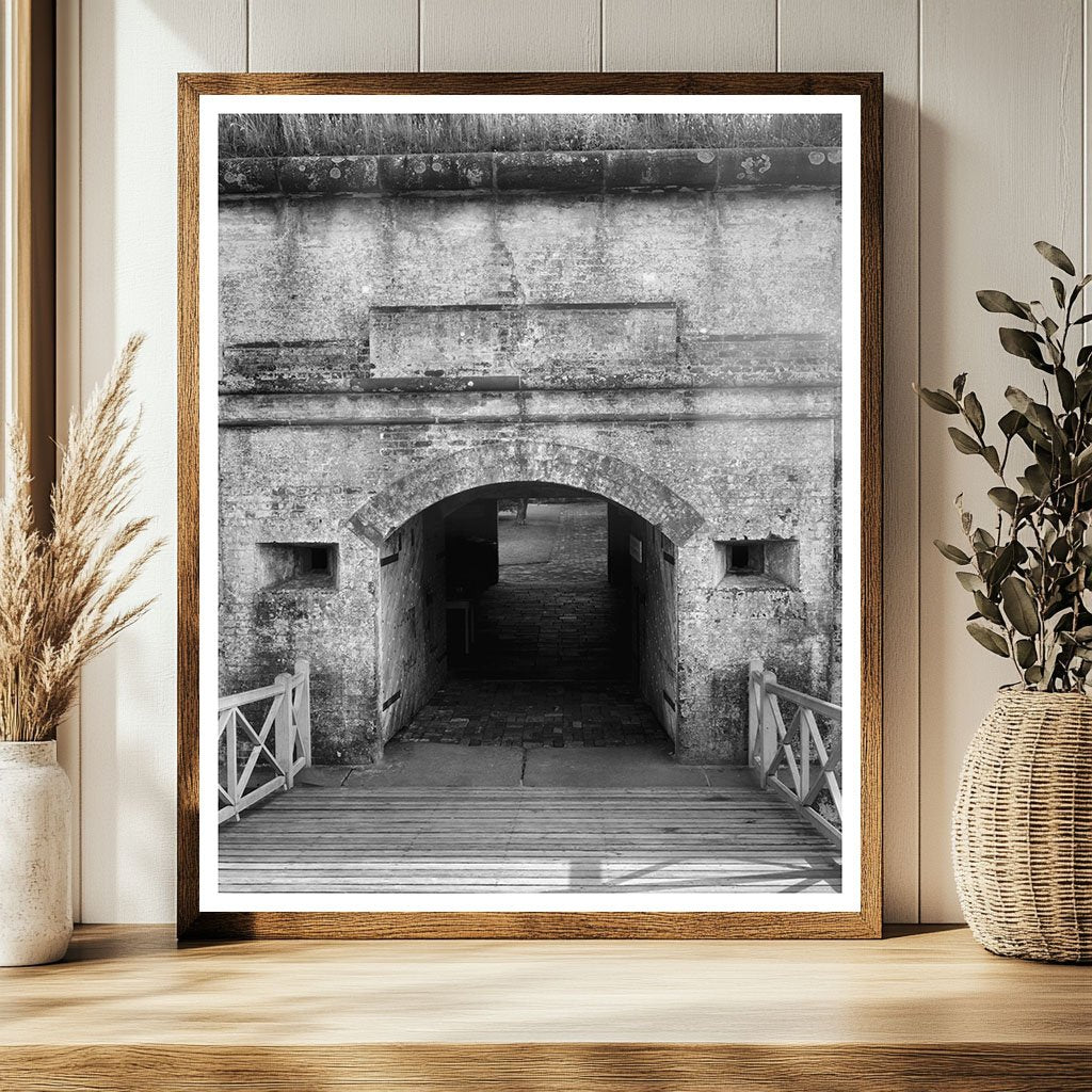 Beaufort NC 1834 Vintage Photograph of Historic Structure