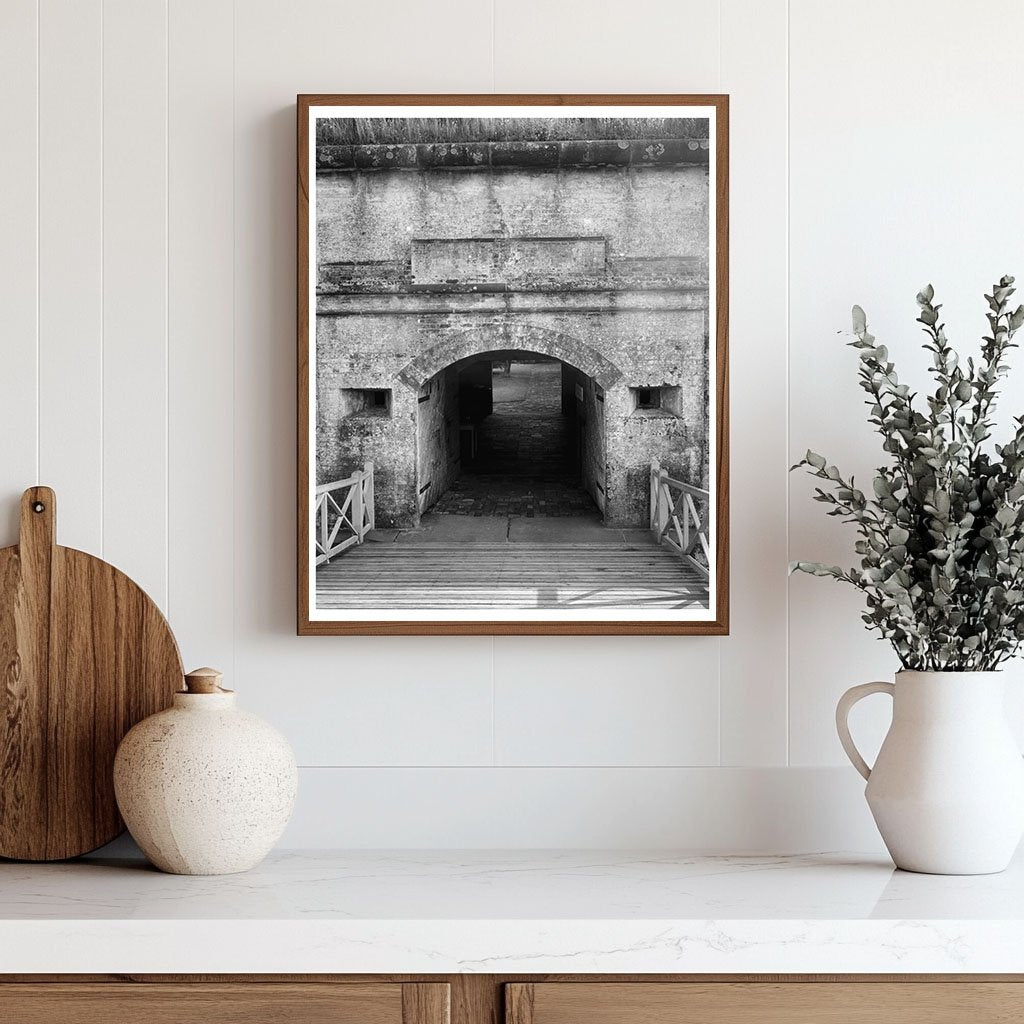 Beaufort NC 1834 Vintage Photograph of Historic Structure